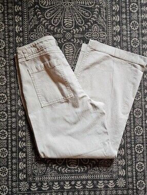 Gap Loose Khaki Wide Leg Denim Pants 10